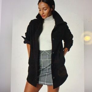 Spanx Luxe Fleece Shirt Jacket Sherpa 2X